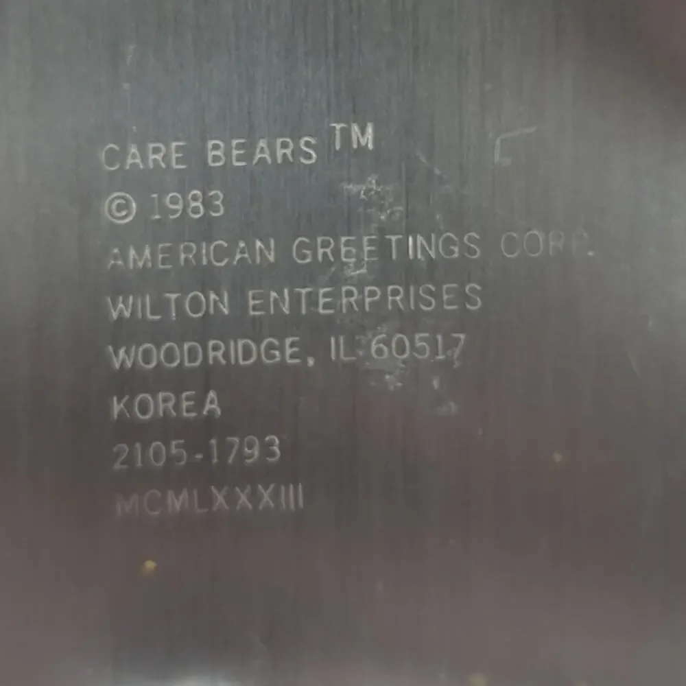 Vintage Wilton Care Bears Birthday Cake Pan 1983 #2105-1793 Aluminum Korea